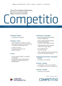 Competitio - Tijdschrift voor Belgische Mededinging - Revue de la Concurrence Belge